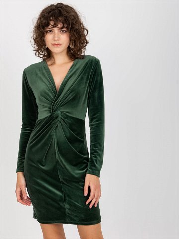 Dámské šaty RP SK 8157 06X tmavě zelená – Rue Paris S M