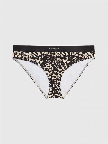 Dámské plavkové kalhotky KW0KW02490 0GM vzor leopard – Calvin Klein L
