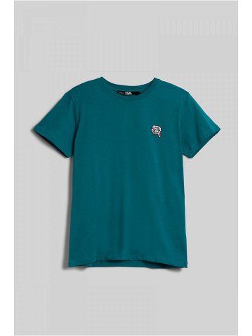 Tričko karl lagerfeld ikonik 2 0 glitter t-shirt zelená m