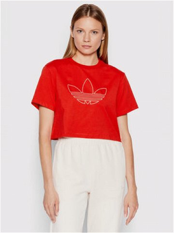 Adidas T-Shirt HK5175 Červená Loose Fit