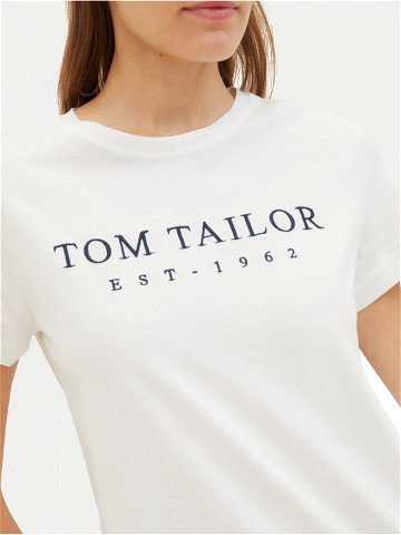 Tom Tailor T-Shirt 1041288 Bílá Regular Fit