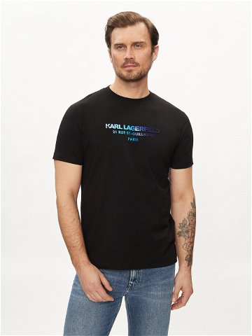 KARL LAGERFELD T-Shirt 755062 542241 Černá Regular Fit