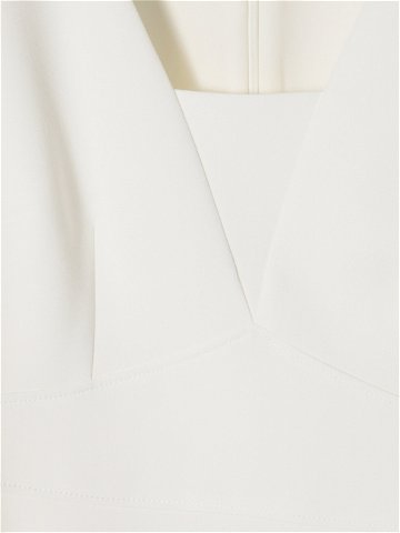 Tatuum Koktejlové šaty Borki T2406 208 Bílá Slim Fit