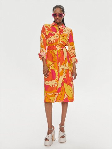 Joseph Ribkoff Košilové šaty 242912 Oranžová Regular Fit