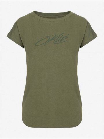 Khaki dámské tričko Kilpi NELLIM