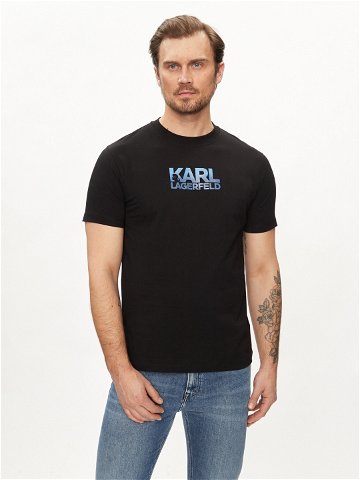 KARL LAGERFELD T-Shirt 755063 542241 Černá Regular Fit