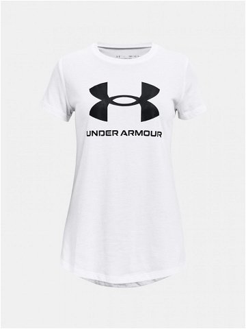 Under Armour UA Sportstyle Logo SS Triko dětské Bílá