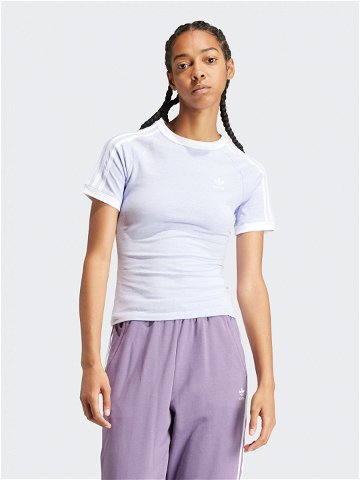 Adidas T-Shirt 3-Stripes IR8108 Fialová Slim Fit