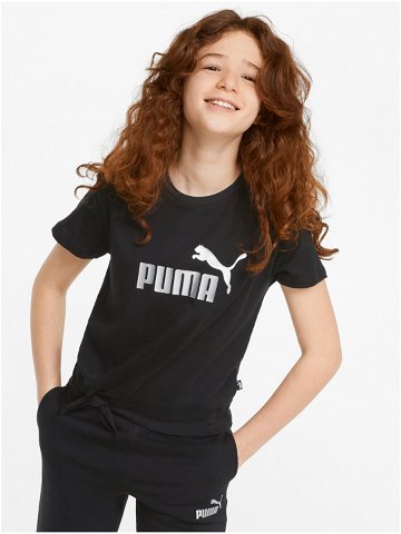 Černé holčičí tričko Puma Knotted Tee