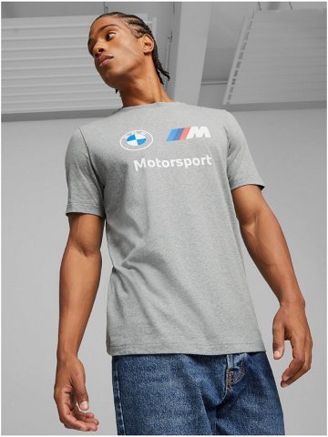 Šedé pánské tričko Puma BMW MMS