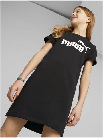 Černé holčičí šaty Puma ESS Logo Dress