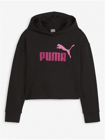 Černá holčičí mikina s kapucí Puma ESS 2 Color Logo