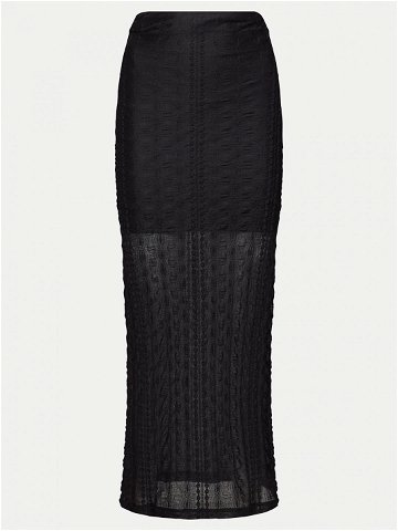 Gina Tricot Midi sukně 21596 Černá Regular Fit