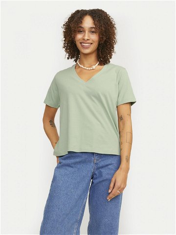 JJXX T-Shirt Annie 12255655 Zelená Regular Fit