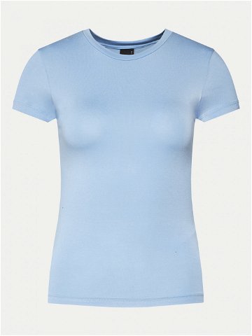 Gina Tricot T-Shirt 21287 Světle modrá Slim Fit
