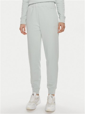 Calvin Klein Teplákové kalhoty Micro Logo K20K206632 Zelená Regular Fit