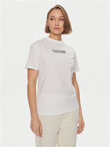 Calvin Klein T-Shirt Coordinates K20K207005 Bílá Regular Fit