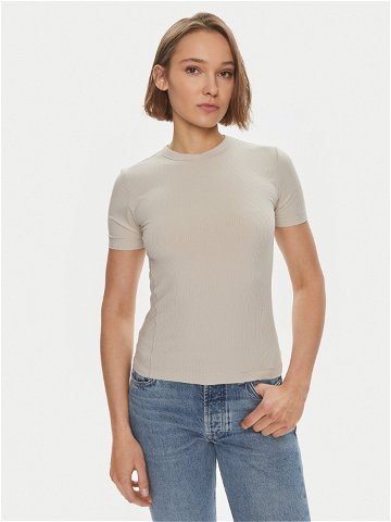 Calvin Klein T-Shirt K20K206553 Béžová Slim Fit