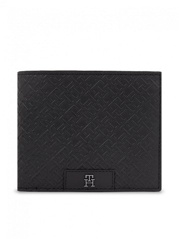 Tommy Hilfiger Velká pánská peněženka Th Monogram Cc And Coin AM0AM12174 Černá