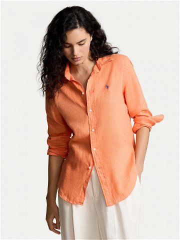 Polo Ralph Lauren Košile 211920516016 Oranžová Relaxed Fit