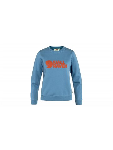 Fjällräven Logo Sweater W Dawn Blue – Terracotta Brown