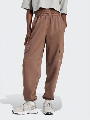 Adidas Teplákové kalhoty Essentials IR5909 Hnědá Loose Fit