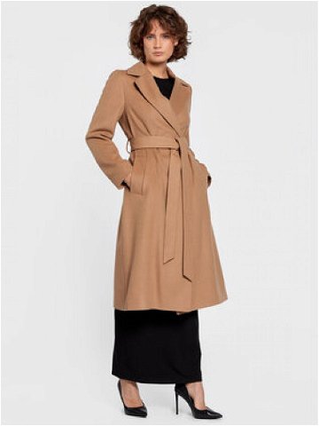 Calvin Klein Vlněný kabát Essential K20K204635 Béžová Regular Fit