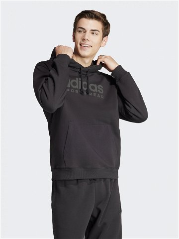 Adidas Mikina All Szn Fleece Graphic IW1202 Černá Loose Fit