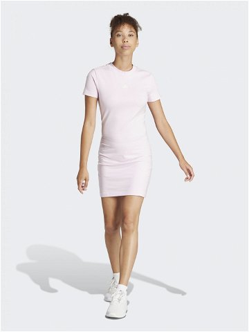 Adidas Každodenní šaty Print IS4280 Růžová Slim Fit