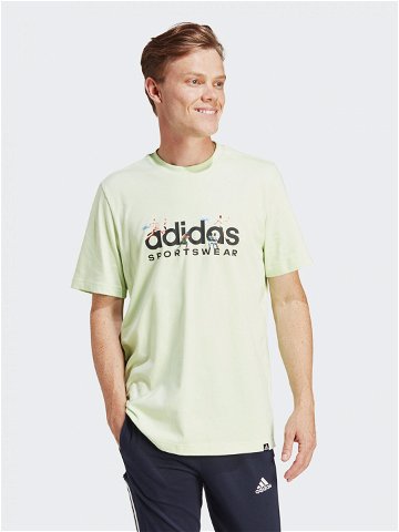Adidas T-Shirt Landscape IM8306 Zelená Regular Fit