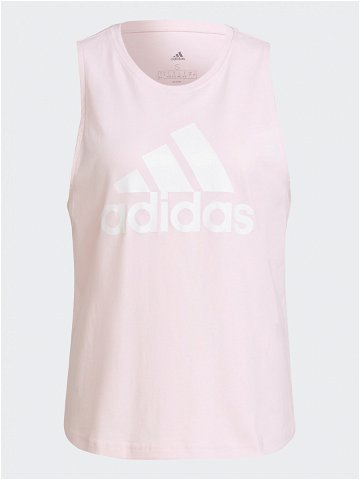 Adidas Top Essentials Big Logo H10205 Růžová Regular Fit