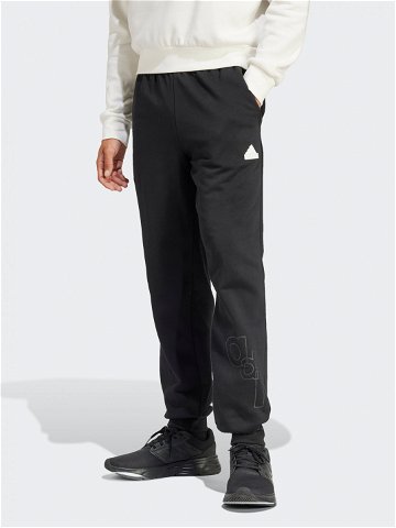 Adidas Teplákové kalhoty Graphic Print IP4073 Černá Regular Fit