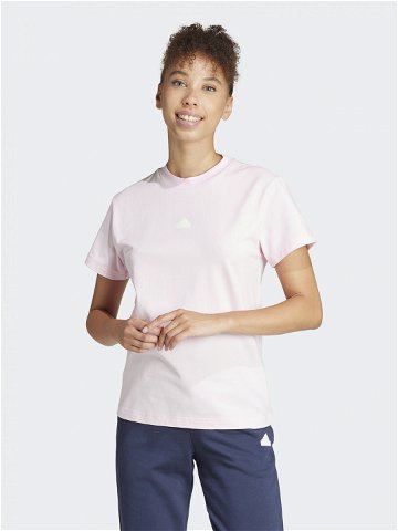 Adidas T-Shirt Embroidered IS4288 Růžová Regular Fit