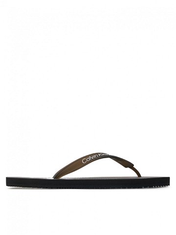 Calvin Klein Jeans Žabky Beach Sandal Glossy YM0YM00952 Černá