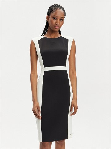 Calvin Klein Koktejlové šaty Neoprene K20K207074 Černá Slim Fit