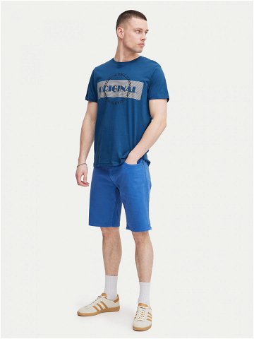 Blend T-Shirt 20716827 Modrá Regular Fit
