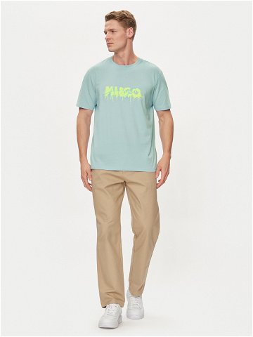 Hugo T-Shirt Decation 50515282 Modrá Regular Fit