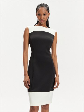 Calvin Klein Koktejlové šaty Neoprene K20K207029 Černá Slim Fit