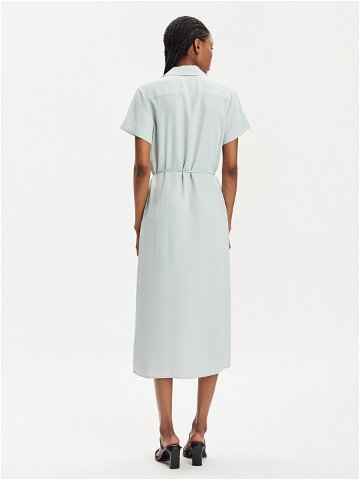 Calvin Klein Košilové šaty K20K206657 Zelená Regular Fit