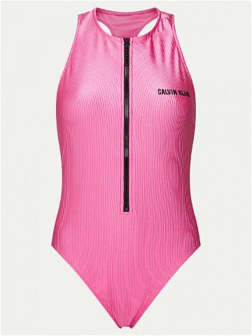 Calvin Klein Swimwear Jednodílné plavky KW0KW02407 Růžová