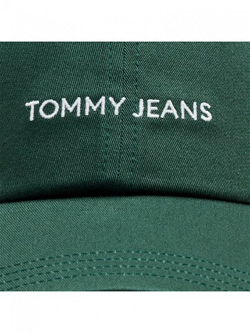 Tommy Jeans Kšiltovka Tjm Linear Logo Cap AM0AM12024 Zelená