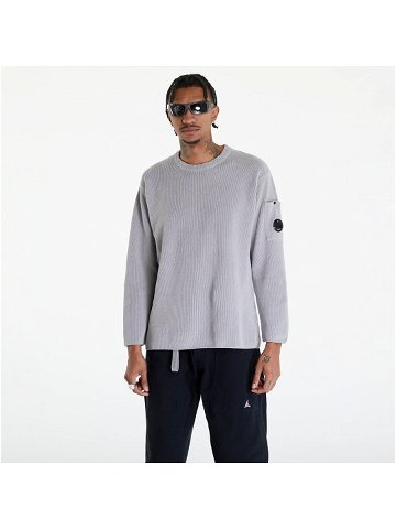 C P Company Crew Neck Sweater Drizzle Grey
