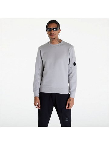 C P Company Diagonal Raised Sweatshirt Drizzle Grey