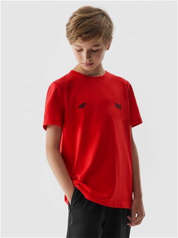 Dětské tričko s potiskem 4F x Robert Lewandowski – červené