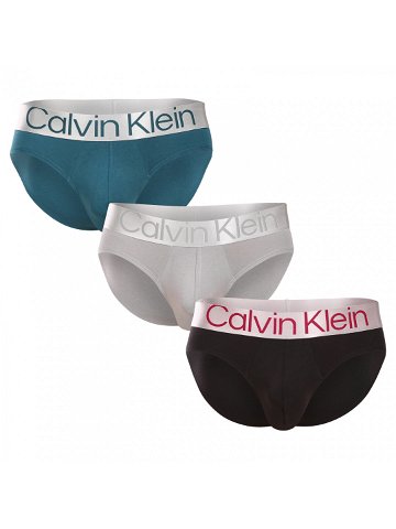 3PACK pánské slipy Calvin Klein vícebarevné NB3129A-NA9 XL