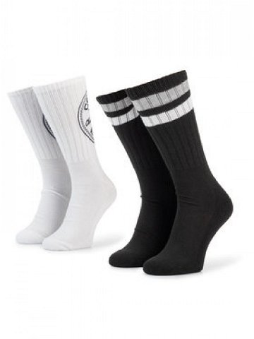 Converse Sada 2 párů vysokých ponožek unisex E744A-2020 Černá