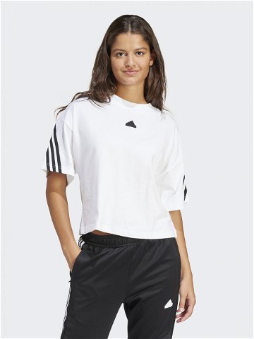 Adidas T-Shirt Future Icons 3-Stripes IV5270 Bílá Relaxed Fit
