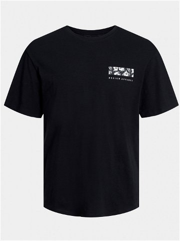 Jack & Jones T-Shirt Guru 12249187 Černá Relaxed Fit