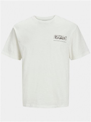 Jack & Jones T-Shirt Guru 12249187 Bílá Relaxed Fit