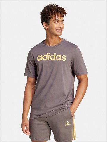 Adidas T-Shirt Essentials IS1343 Hnědá Regular Fit